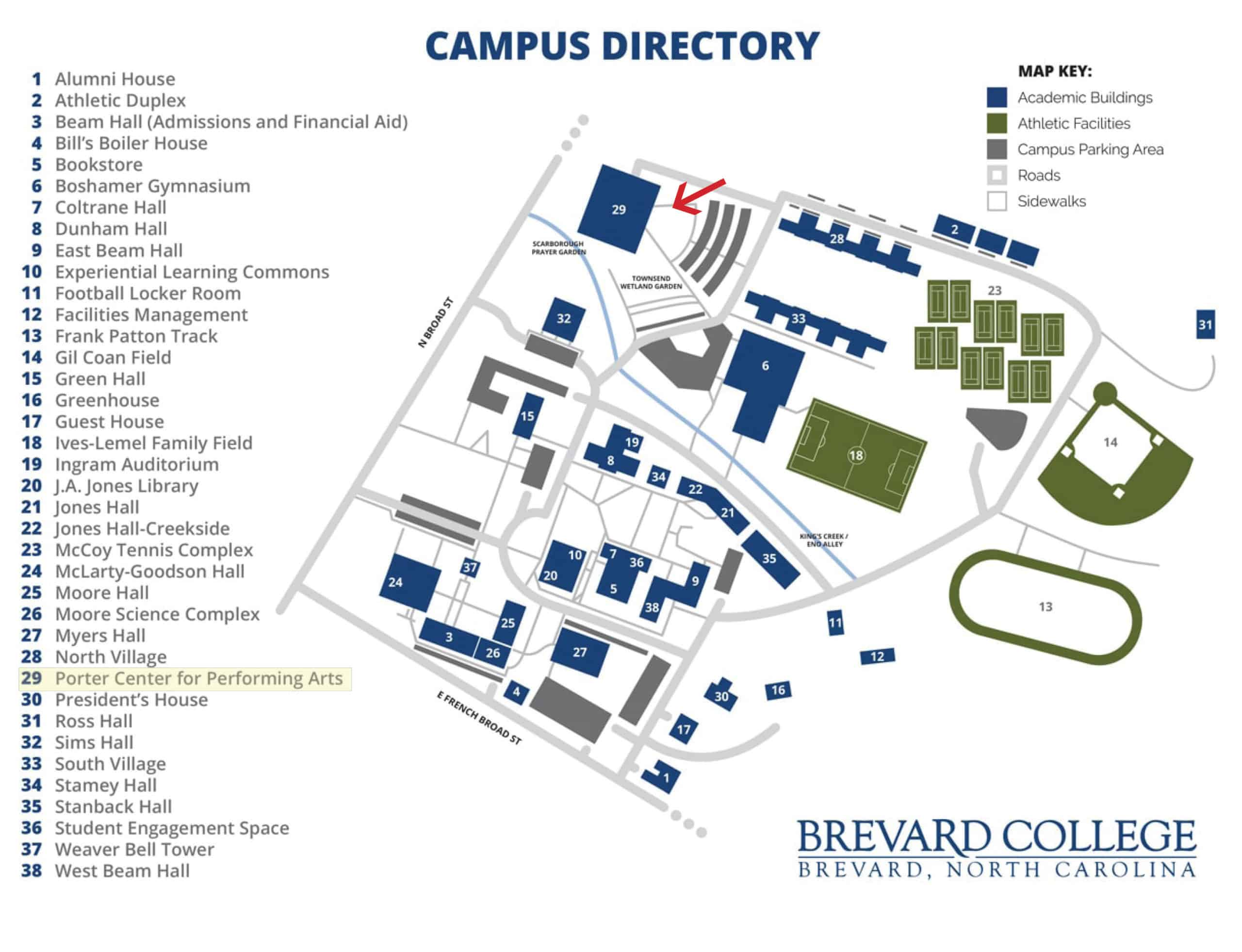 Location & Directions - Brevard Philharmonic